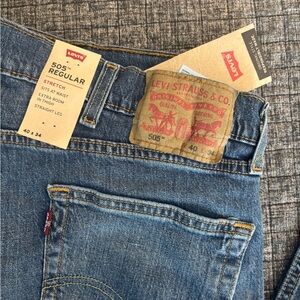 Levi's 505 Stretch Denim Jeans in Blue